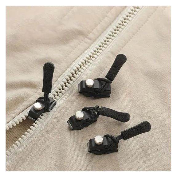 Zipper Repair Kit - 36Pcs Replacement Zippers, Universal Zipper Fixer for Clothing, Backpacks, Luggage; Quick Install, No Sew Zipper Head Replacements - S/M/L