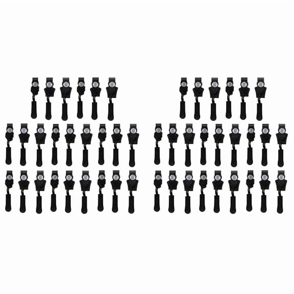 Zipper Repair Kit, 48 Pcs Universal Replacement Zipper Slider Fixer Sliding Teeth Screw Head, Instant Zipper