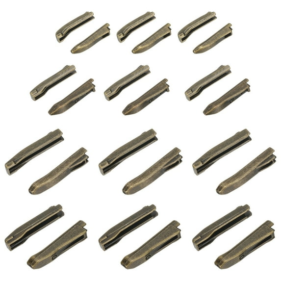 Uxcell Zipper Repair Kit, Metal Zipper Latch Slider Retainer Insert Pin Top Bottom Stoppers, Fit for Coat Bronze #3 #5 #8 #10