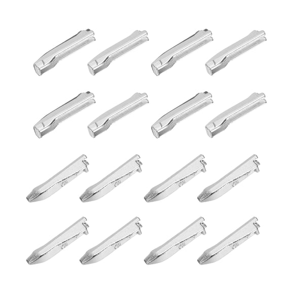 Uxcell Zipper Repair Kit, Metal Zipper Latch Slider Retainer Insert Pin Top Bottom Stoppers, Fit for Sewing Silver #5