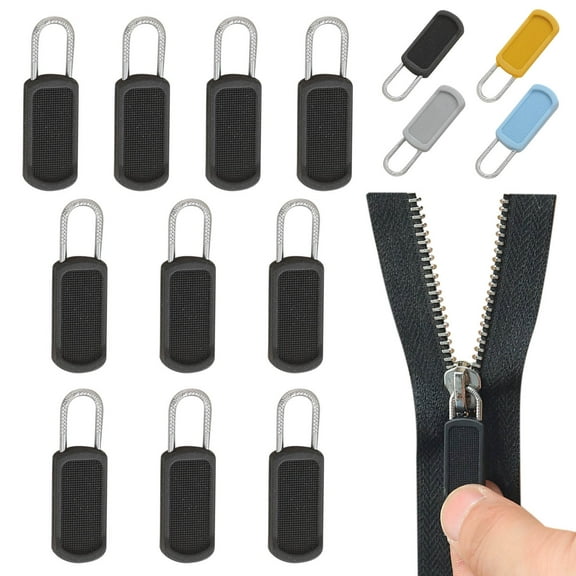 Zipper Repair Kit Replacement Parts with Removable Zipper Pull for Easy Fixes, Durable Zipper Replacement for Suitcases, Jackets, and Backpacks