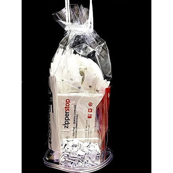 Zipper Repair Kit Solution #3 Coil YKK Brand Slider Use in Sewing or Jewelry - Choice of Brights, Neutrals, or Mix (YKK White Set - 7pcs 48 inches Zippers / 15 Pulls)