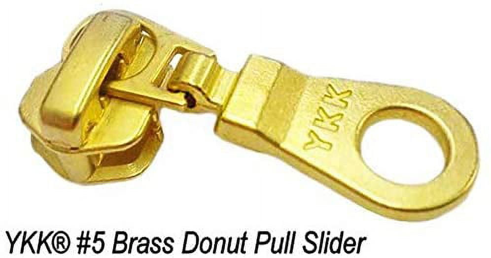 YKK® Zipper Repair Solution, YKK #5 Brass Reversible Slider (1 Slider/Pack)