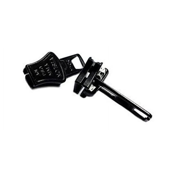 Zipper Repair Solution, YKK #10 Vislon Slider - Black (2 Sliders / Pack)