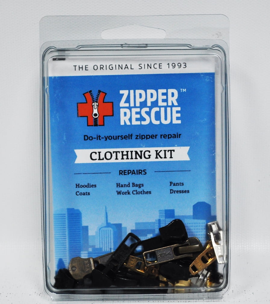 YKK Zipper Repair Kit Solution Pack in Easy Container Storage Option  Clothing or Outdoor (Outdoor - Zipper Repair Kit Solution) Made in The USA