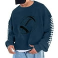 thumbnail image 1 of Zipper Solid Color Men Fall Sweatshirts for Men Embroidered Long Sleeve Shirts for Men Cotton Mens Zip up Hoodies Black Fall Sweaters Vintage, 1 of 4