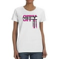 thumbnail image 1 of Zipper Star City Banner Shaped T-Shirt Women -Image by Shutterstock, Female Medium, 1 of 4