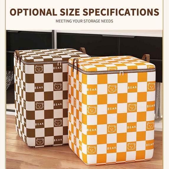 Zipper Storage Bags Zip Bags for Storage, Storage Containers for Moving, Organizer for Bedding Toy Organizer Bags, Pillow Storage Storage and Organization(1pc)