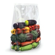 Zipper Storage Bags with Resealable Zipper Top and Expandable Bottom - 13X 15, 10 Pack