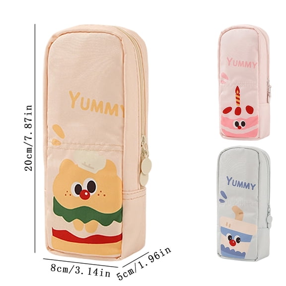 Zipper Storage Pencil Case, Multifunctional Bag for Makeup, Cosmetics and Travel Organization