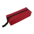 thumbnail image 1 of Zipper Tool Bag Pouch Organizer Storage Bag for Small Parts Hand Tool Plumber Electrician Small Hardware Small Parts Storage Bag Tool Bag,Belt Storage Canvas Bag, 1Pc, Multicolor(Red,9.6x3.7x2.7"), 1 of 9