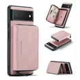 thumbnail image 1 of Zipper Wallet Case for Google Pixel 6, Soft Silicone Shockproof PU Leather Detachable Card Slots Holder Cash Pocket Slim Cover with Kickstand Magnetic Lens Protective Case,Pink, 1 of 9