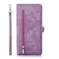 thumbnail image 1 of Zipper Wallet Case for Samsung Galaxy S20 PU Leather Crossbody Shoulder Carrying Purse Case with Card Slots Kickstand Magnetic Protective Case For Samsung Galaxy S20,Purple, 1 of 7