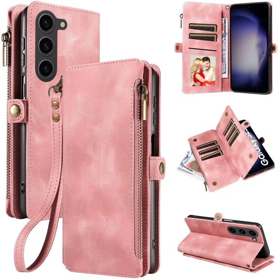 Zipper Wallet Leather Stand Phone Case for Xiaomi Mi 11 / T/Ultra/Pro/Lite, Hand Rope, Bracket, Magnetic Copper Buckle Back Cover, Portable Shell