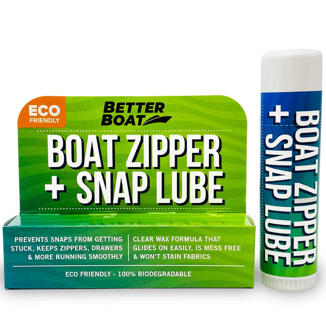Marine Grade Zippers Wax & Lube for Boats, Jackets, Vinyl Panels