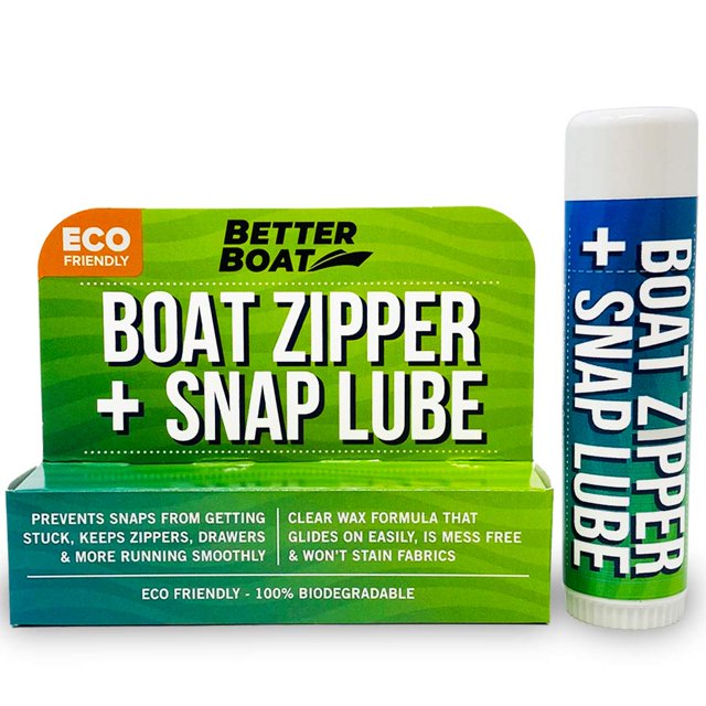 Marine Grade Zippers Wax & Lube for Boats, Jackets, Vinyl Panels