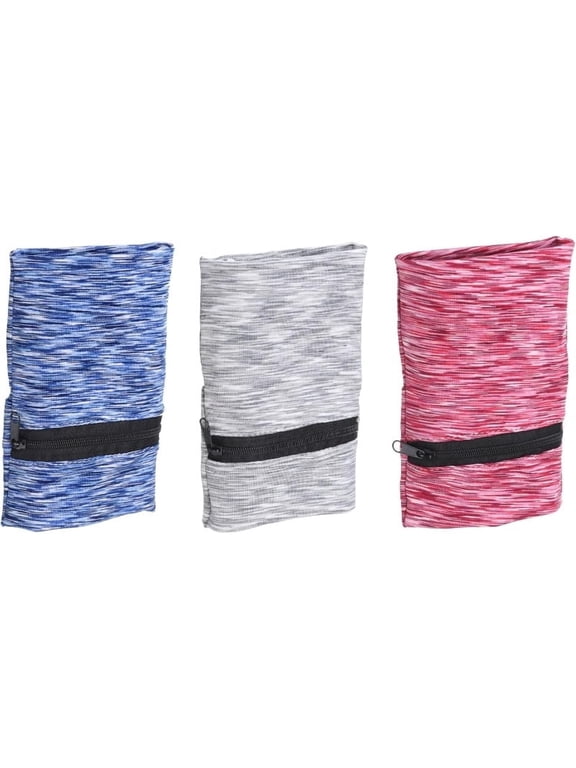 Zipper Sports Wristband Wallet Portable Wrist Pouch for Running Cycling Fitness