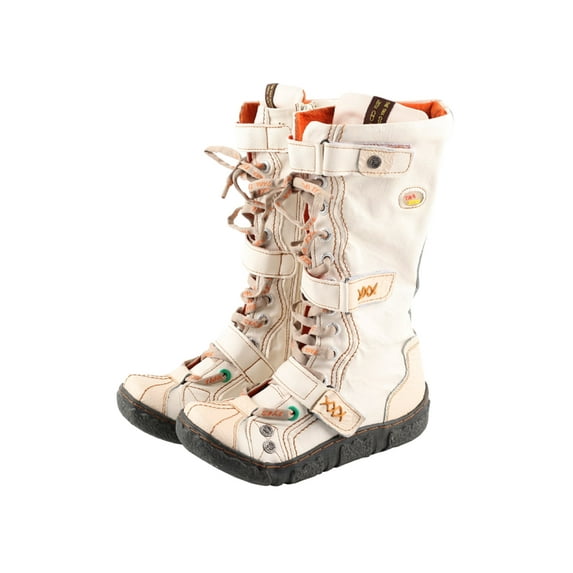 TMA EYES Zipper and Strap Style Casual High - top Boots