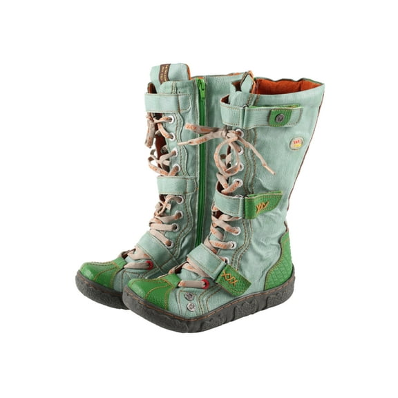 TMA EYES Zipper and Strap Style Casual High - top Boots