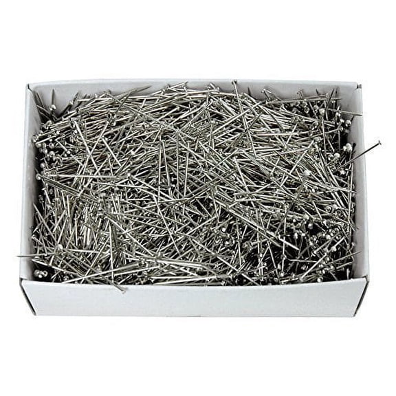 ZipperStop School Specialty Bulk Pack Steel Dressmaker Pin, #17, 1-1/16 inch