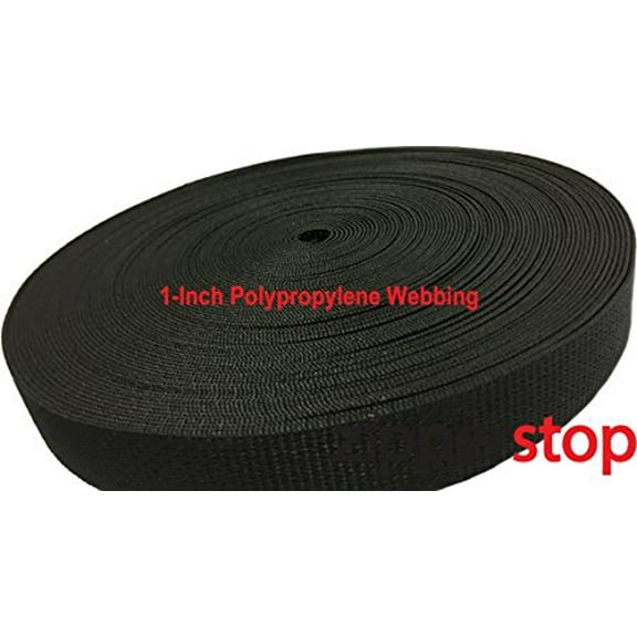 ZipperStop Wholesale 1-Inch Polypropylene Webbing (100 Yards, Beige (Khaki))