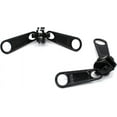 thumbnail image 1 of ZipperStop Wholesale Authorized Distributor YKK® Zipper Rescue Jeep Slider ~ 10 Coil Long Pull with 2 Heads- Jeep Slider ~ Black (2 Sliders / Pack), 1 of 1