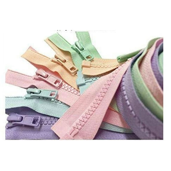 ZipperStop Wholesale YKK - Fashion Trends Zippers 30 Inch Sport YKK #5 Vislon Jacket Zipper (5 Assorted Colors) Medium Weight Molded Plastic - Separating (Spring)