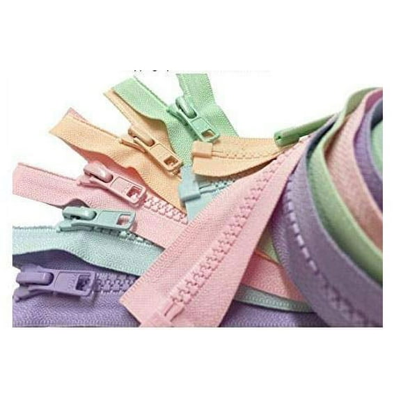 ZipperStop Wholesale YKK - Fashion Trends Zippers 30 Inch Sport YKK #5 Vislon Jacket Zipper (5 Assorted Colors) Medium Weight Molded Plastic - Separating (Spring)