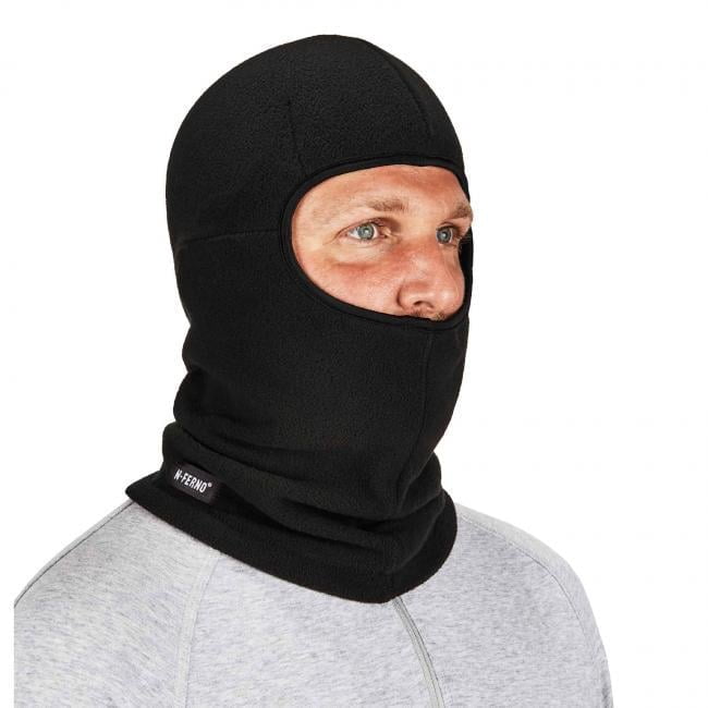 Zippered Balaclava Face Mask, Black