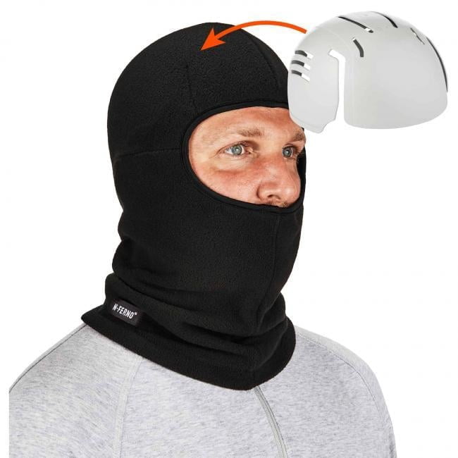 Zippered Balaclava Face Mask, Black