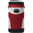Zippered Beverage Cooler with Shoulder Strap, and Clip