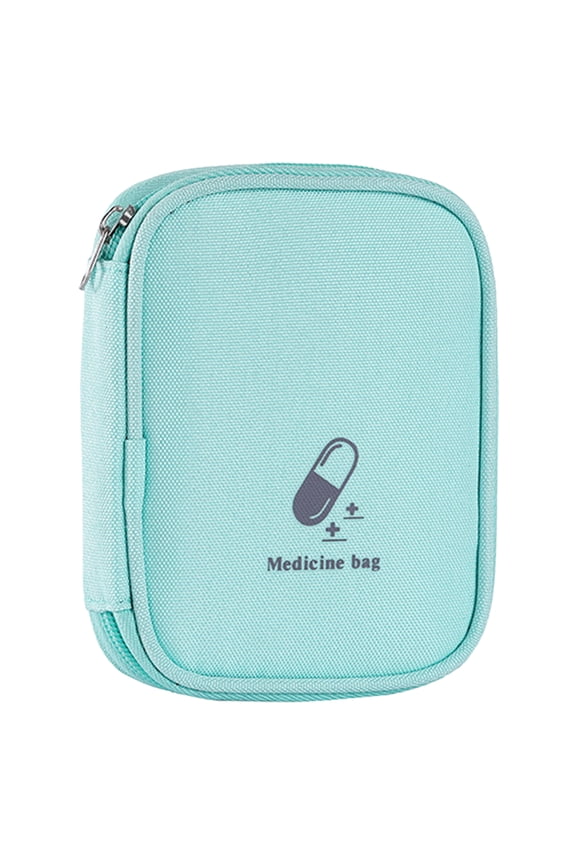 Zippered Bottle Organizer Bag Kit, TSA Approved Travel Toiletry Bag for Business Trips, First Aid Kit, Leak Proof Cosmetic Bag for Outdoor Use, Light Green