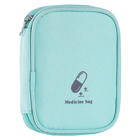 Zippered Bottle Organizer Bag Kit, Travel Business Trip Prevention Bag, Portable Outdoor First Aid Organizer (Light Green)