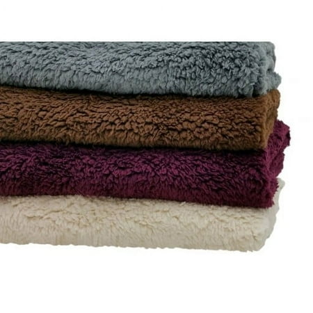 Zippered Cover for J Pregnancy/ Maternity Pillow -Super Soft -Sherpa / Microplush - Grey