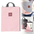 thumbnail image 1 of Zippered File Folder Portfolio Bag, Canvas Document Organizer with Handle, Multilayer Briefcase for Laptop Tablet A4 Papers, Lightweight Portable Storage Pouch for Office, 1 of 9