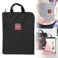 thumbnail image 1 of Zippered File Folder Portfolio Bag, Canvas Document Organizer with Handle, Multilayer Briefcase for Laptop Tablet A4 Papers, Lightweight Portable Storage Pouch for Office, 1 of 9