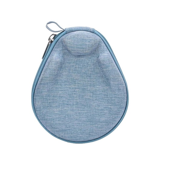 Zippered Hard Shell Headphone Storage Case for Bone Conduction Headsets with Wrist Loop for Travel Bag Organization