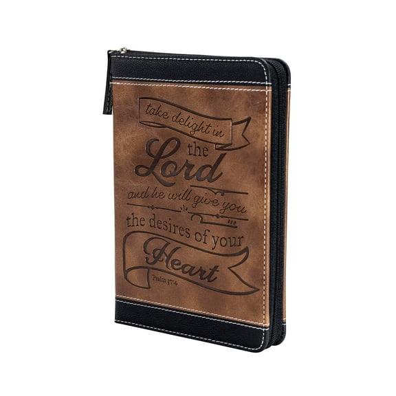 Zippered Journal - Brown & Black Take Delight