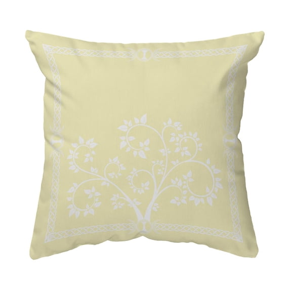 Throw Pillow Celtic Tree Framed