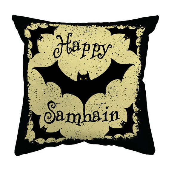 Zippered Pillow Happy Samhain Bats