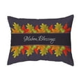 thumbnail image 1 of Zippered Pillow Mabon Blessings Leaves, 1 of 6