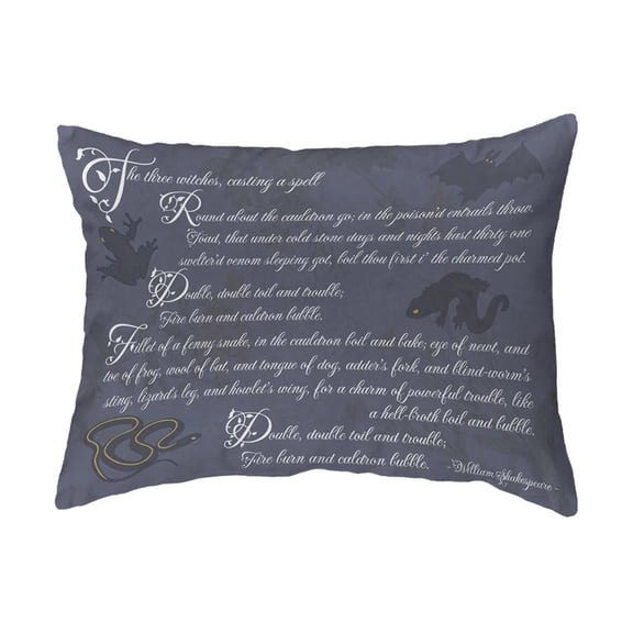 Zippered Pillow Macbeth Spell