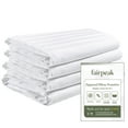 thumbnail image 1 of Fairpeak Standard Pillowcase, 100% Long Staple Cotton, Quiet and Breathable, Zippered Cover, 4 Pack, 1 of 7