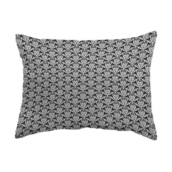 Zippered Pillow Shell Patterned Drop Colored