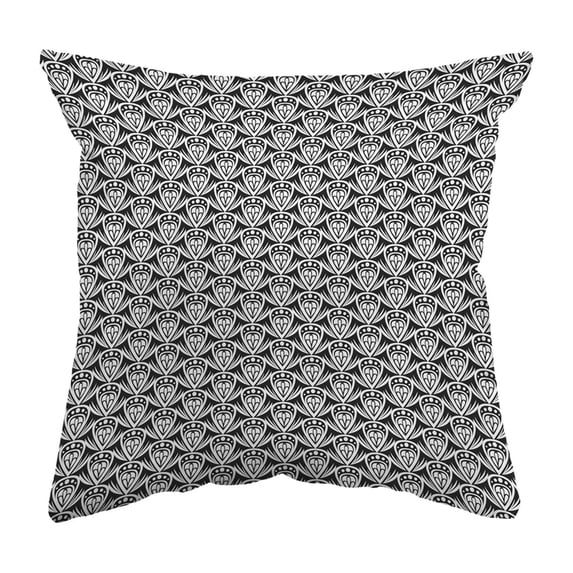 Zippered Pillow Shell Patterned Drop Colored