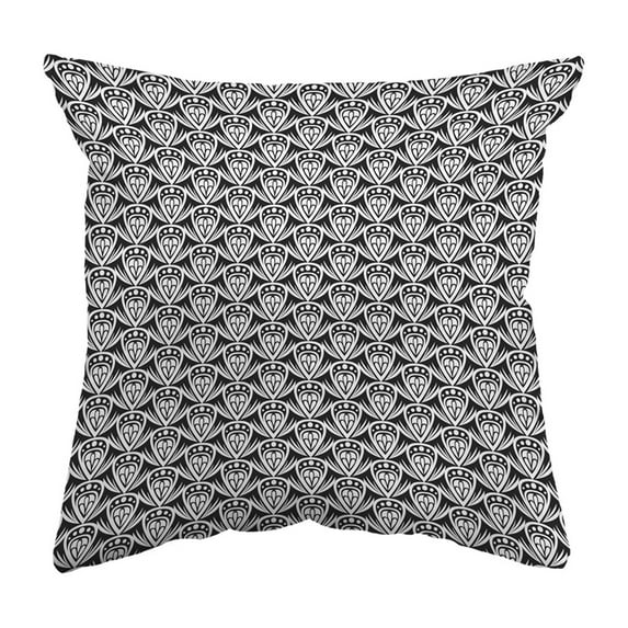 Zippered Pillow Shell Patterned Drop Colored