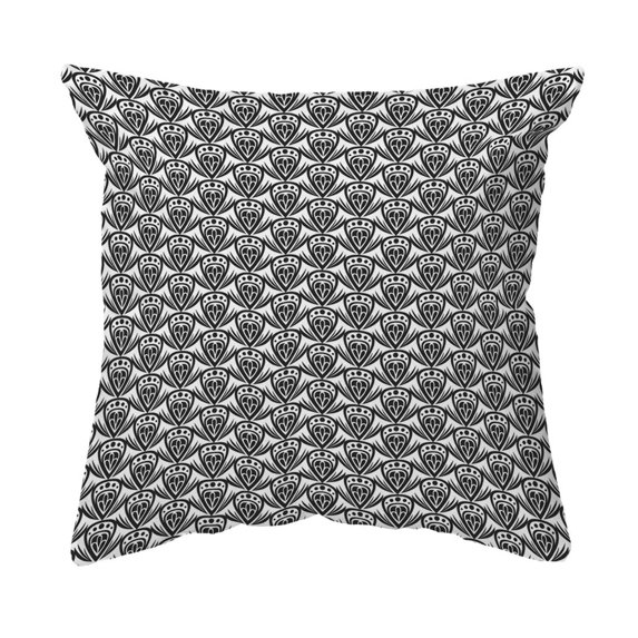 Zippered Pillow Shell Patterned Drop