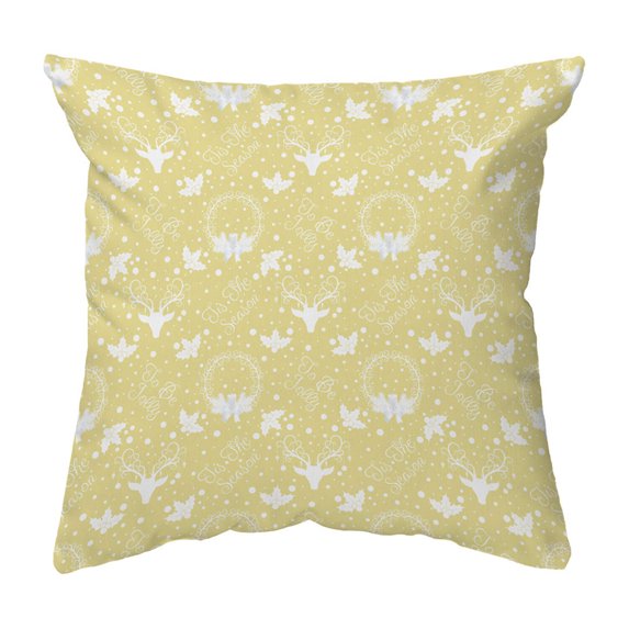 Zippered Pillow Shell Yule Pattern