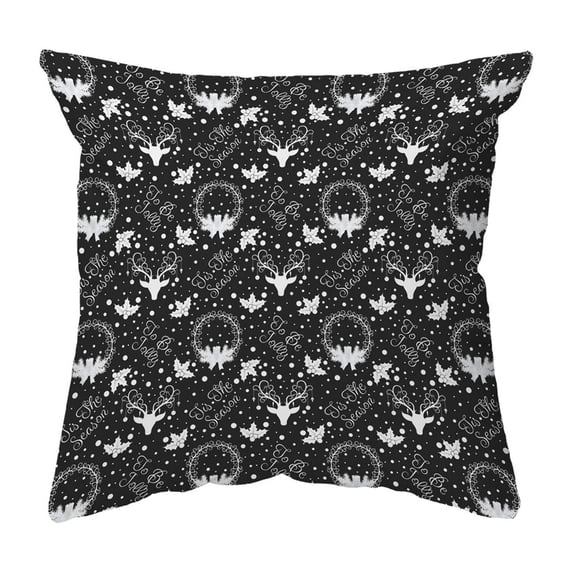 Zippered Pillow Shell Yule Pattern