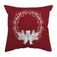 thumbnail image 1 of Zippered Pillow Yule Wreath, 1 of 6